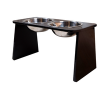 Cargar imagen en el visor de la galería, Comedero para perro elevado negro
