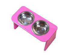 Cargar imagen en el visor de la galería, comedero para perro elevado fucsia