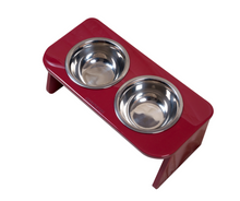 Cargar imagen en el visor de la galería, Comedero para perro vinotinto