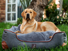 Cargar imagen en el visor de la galería, Cama Cuadrada Gris para perros - Selvaggiopets