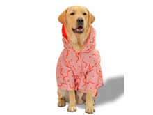 Cargar imagen en el visor de la galería, Impermeable doble faz Flamingo para perros - Selvaggiopets