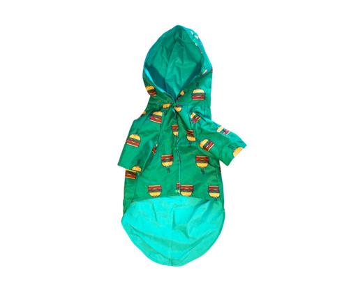 Impermeable doble faz Hamburguesas para perros - Selvaggiopets
